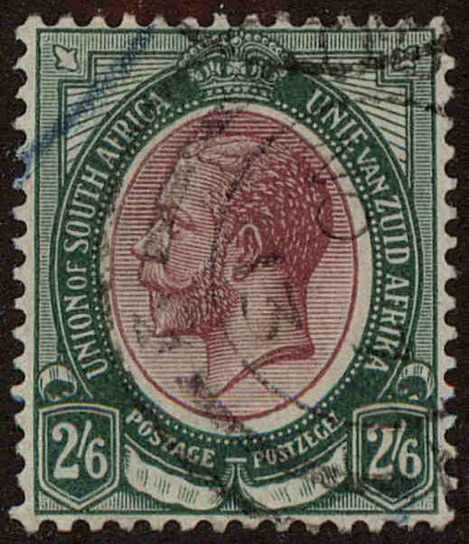 Front view of South Africa 13 collectors stamp