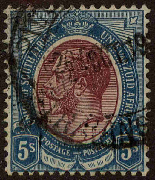 Front view of South Africa 14 collectors stamp