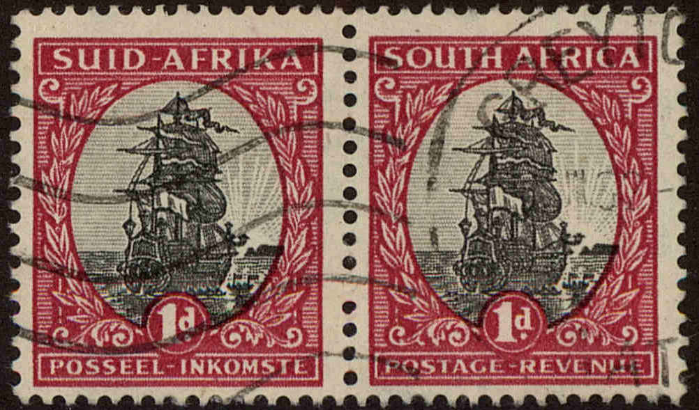 Front view of South Africa 50 collectors stamp