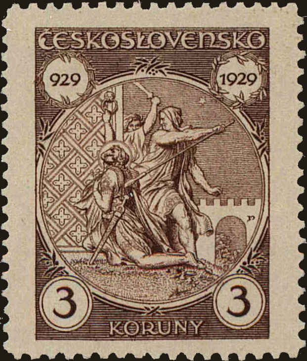 Front view of Czechia 162 collectors stamp