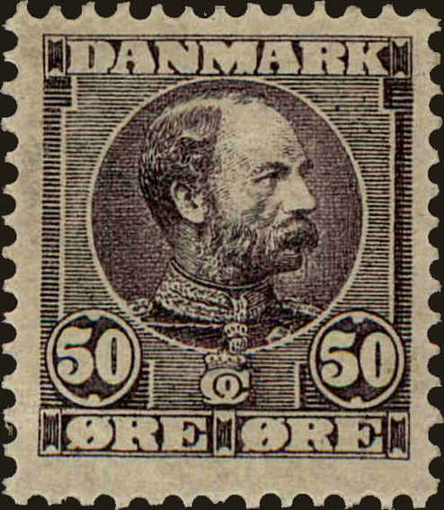 Front view of Denmark 68 collectors stamp