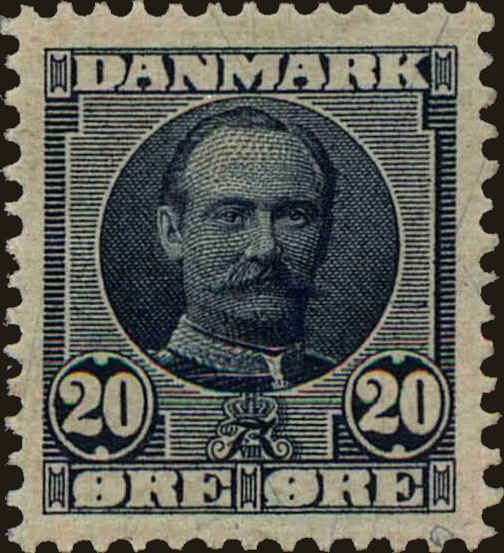 Front view of Denmark 74 collectors stamp