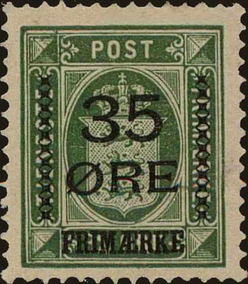 Front view of Denmark 81 collectors stamp