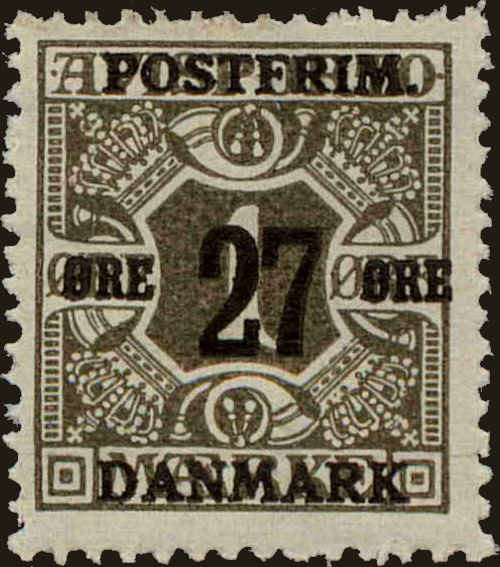 Front view of Denmark 145 collectors stamp