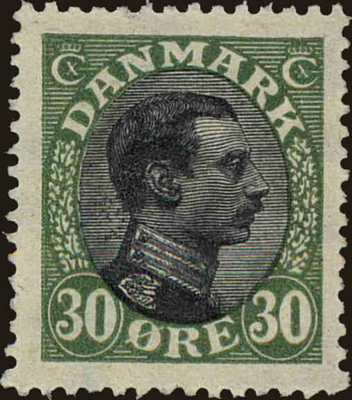 Front view of Denmark 111 collectors stamp