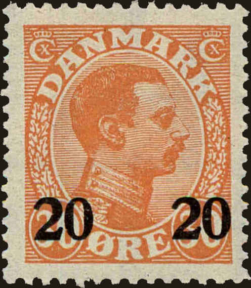 Front view of Denmark 176 collectors stamp