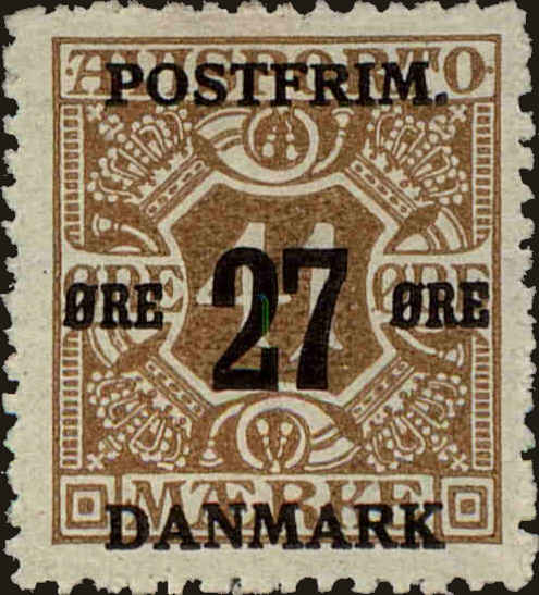 Front view of Denmark 153 collectors stamp