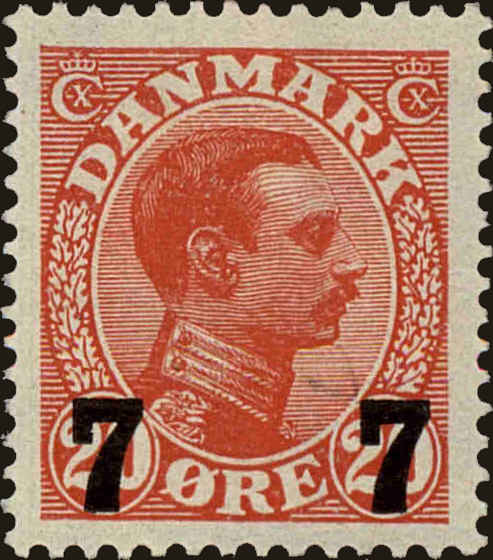 Front view of Denmark 183 collectors stamp