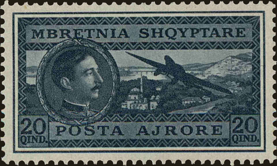 Front view of Albania C31 collectors stamp