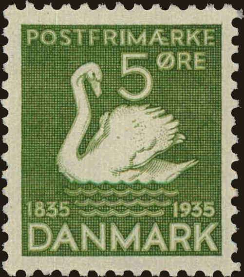 Front view of Denmark 246 collectors stamp