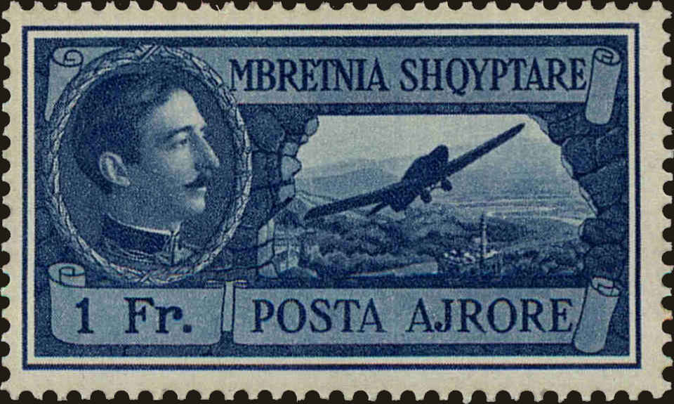 Front view of Albania C33 collectors stamp