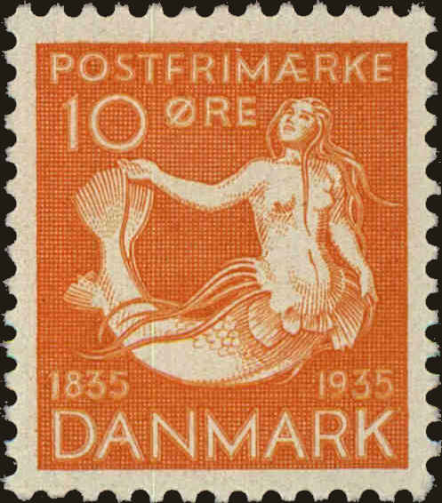 Front view of Denmark 248 collectors stamp