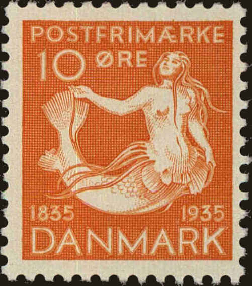 Front view of Denmark 248 collectors stamp