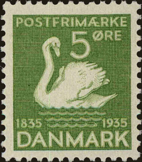 Front view of Denmark 246 collectors stamp