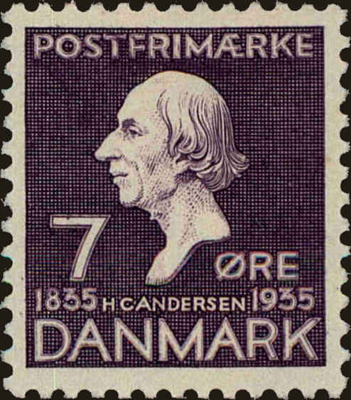 Front view of Denmark 247 collectors stamp