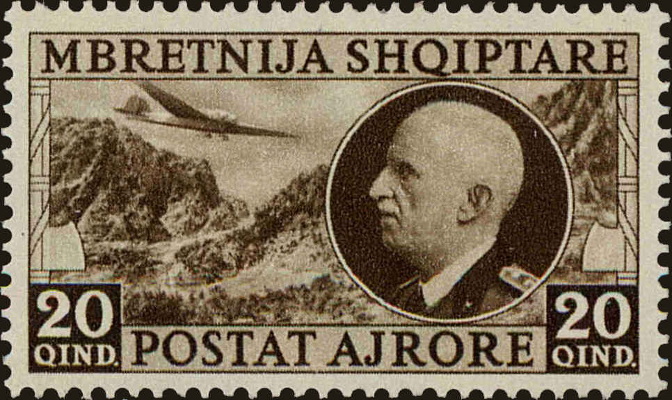 Front view of Albania C46 collectors stamp
