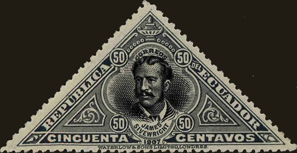 Front view of Ecuador 179 collectors stamp