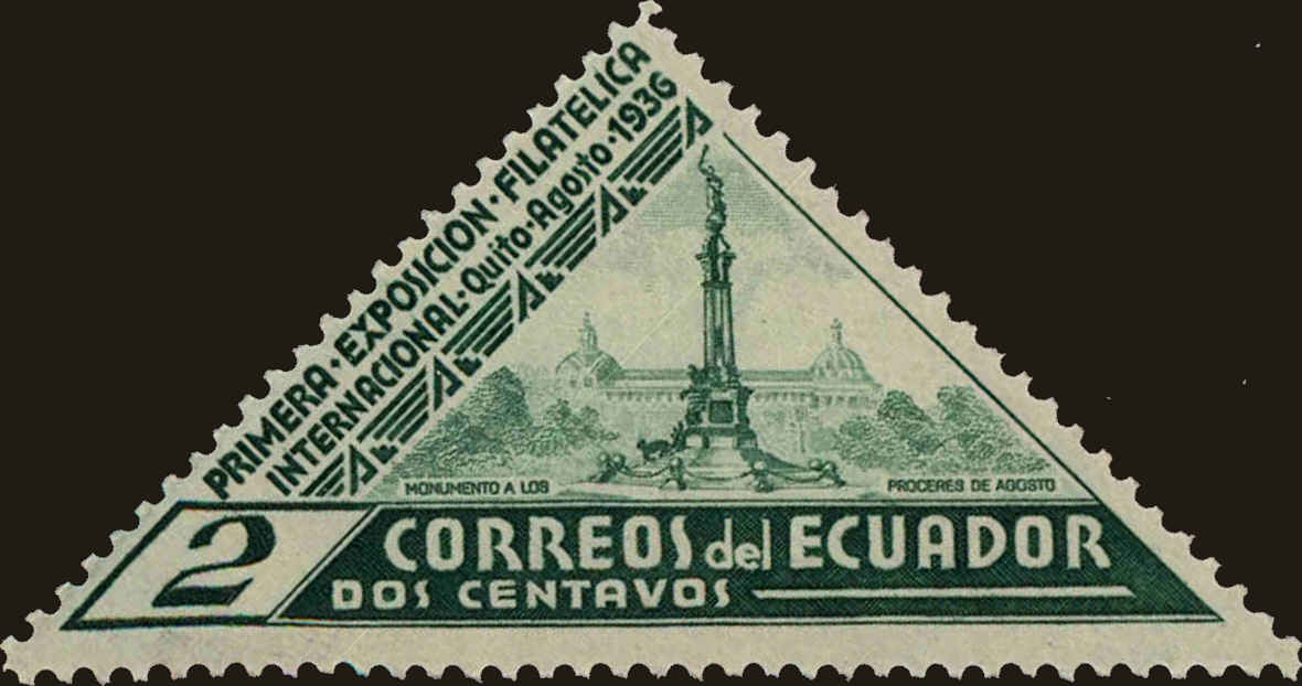Front view of Ecuador 352 collectors stamp
