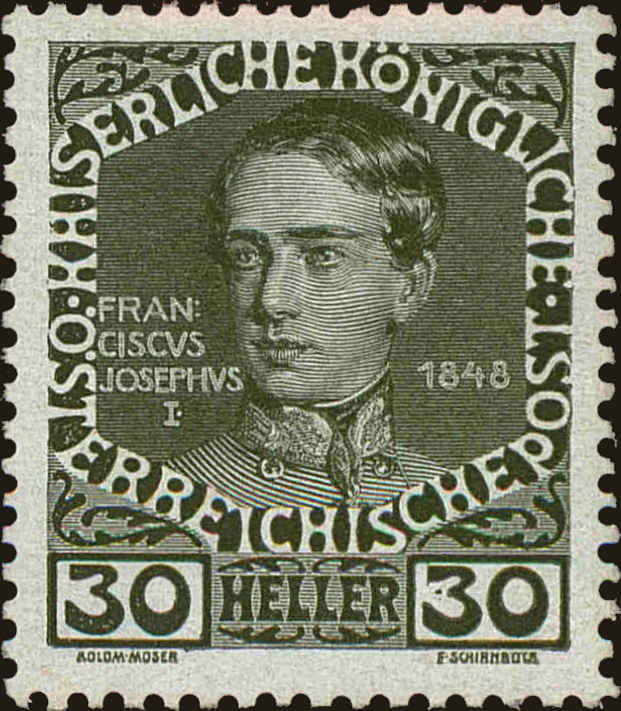 Front view of Austria 119 collectors stamp