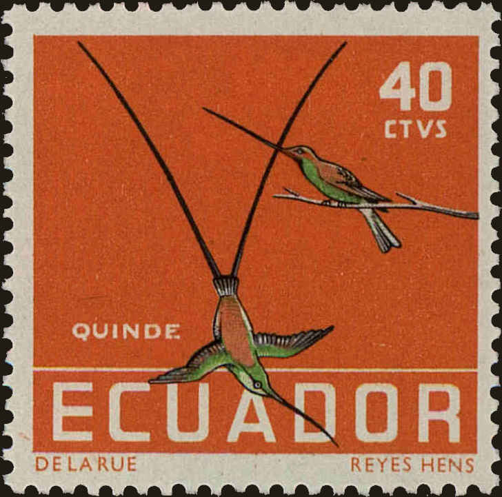 Front view of Ecuador 637 collectors stamp