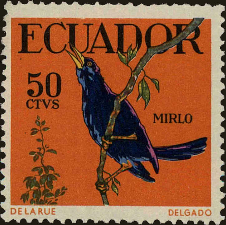 Front view of Ecuador 647 collectors stamp
