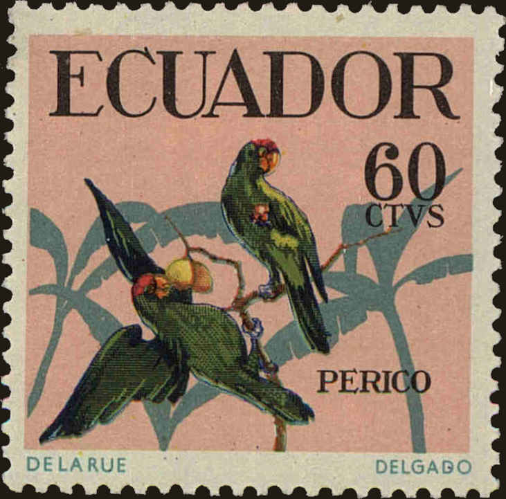 Front view of Ecuador 648 collectors stamp