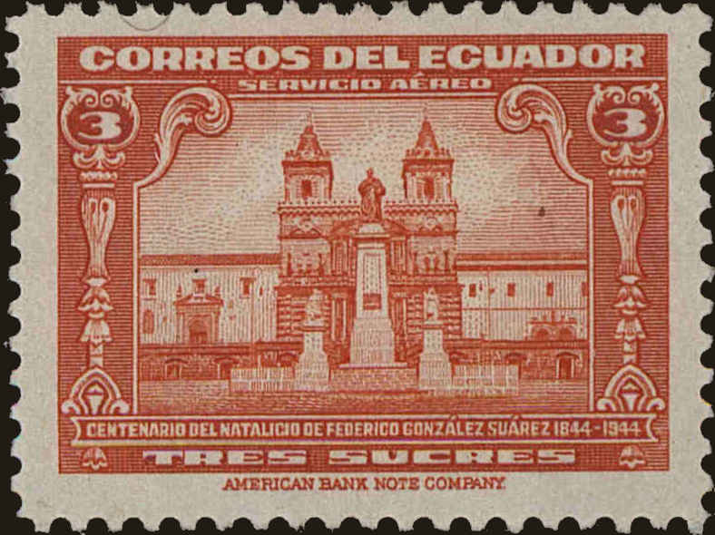 Front view of Ecuador C126 collectors stamp