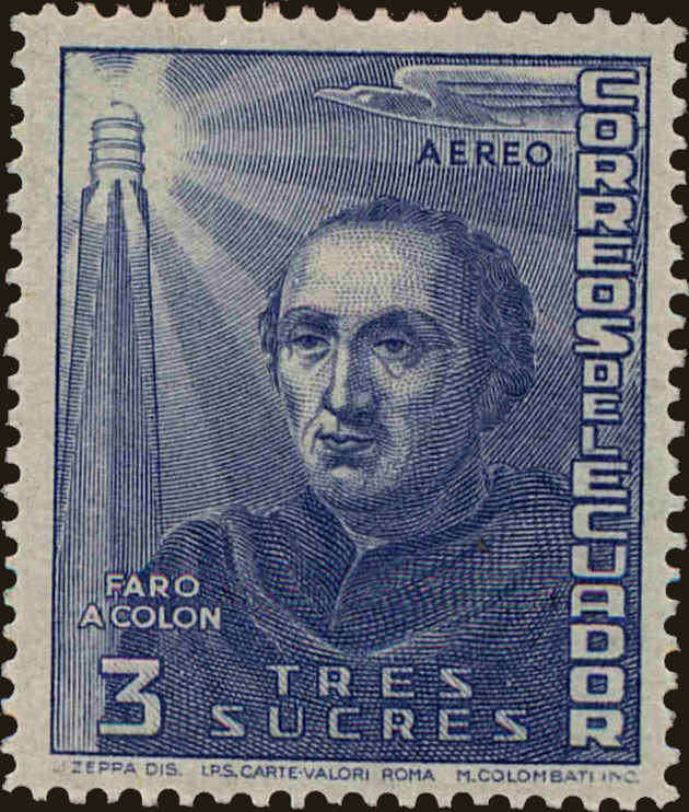 Front view of Ecuador C178 collectors stamp