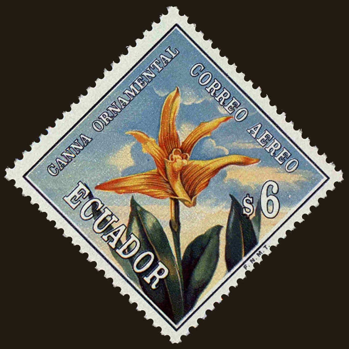 Front view of Ecuador C509 collectors stamp