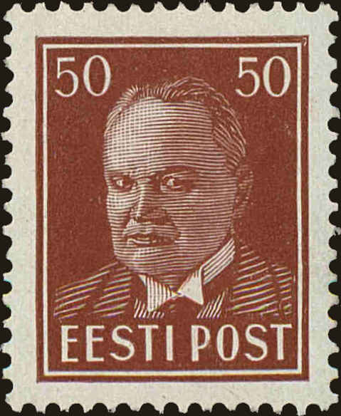 Front view of Estonia 132 collectors stamp