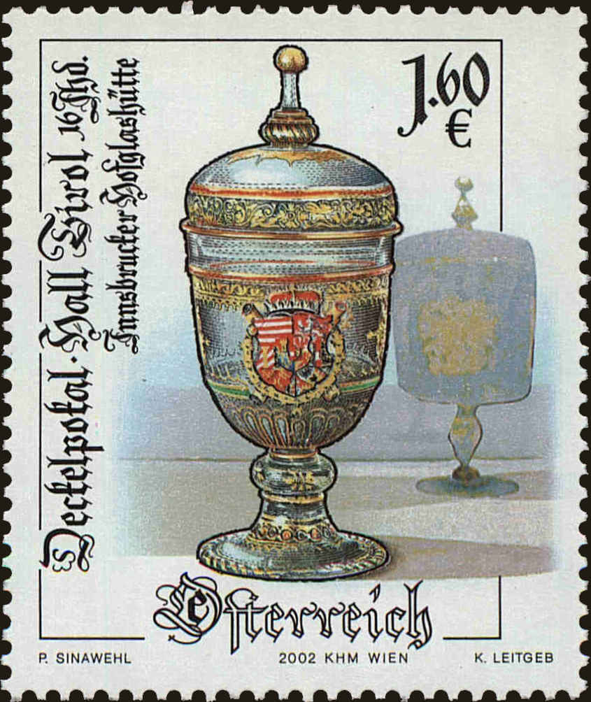 Front view of Austria 1896 collectors stamp