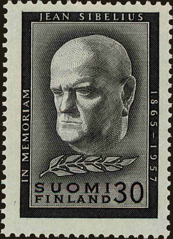 Front view of Finland 353 collectors stamp
