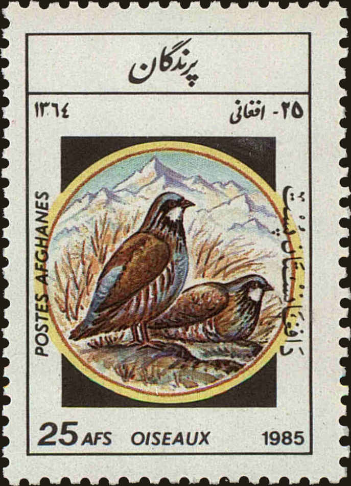 Front view of Afghanistan 1163 collectors stamp