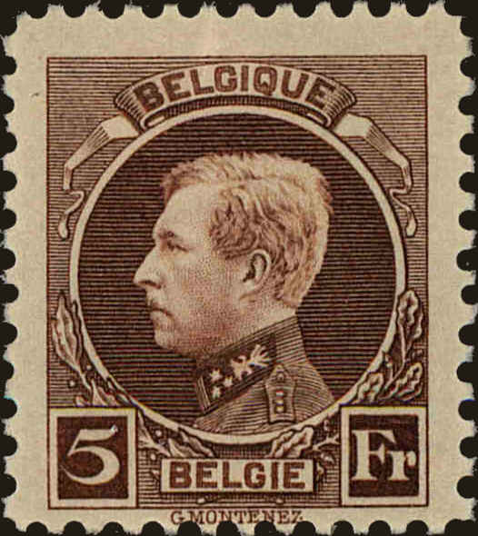 Front view of Belgium 171a collectors stamp
