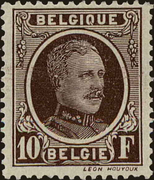 Front view of Belgium 190 collectors stamp