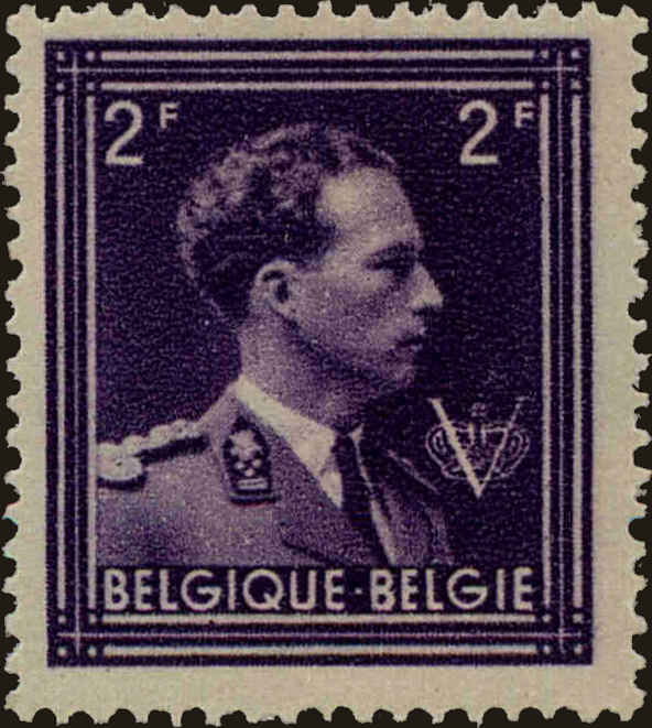 Front view of Belgium 357 collectors stamp