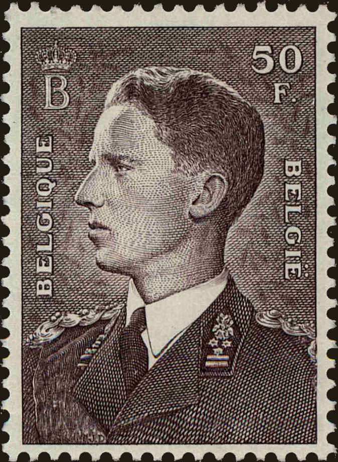 Front view of Belgium 449 collectors stamp