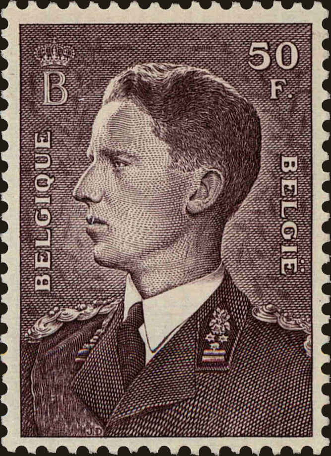 Front view of Belgium 449a collectors stamp