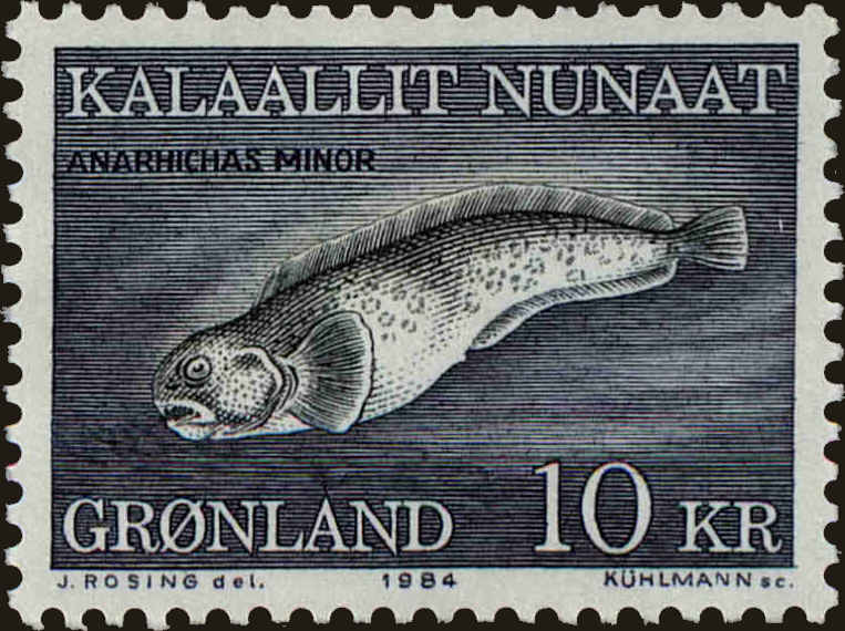 Front view of Greenland 137 collectors stamp