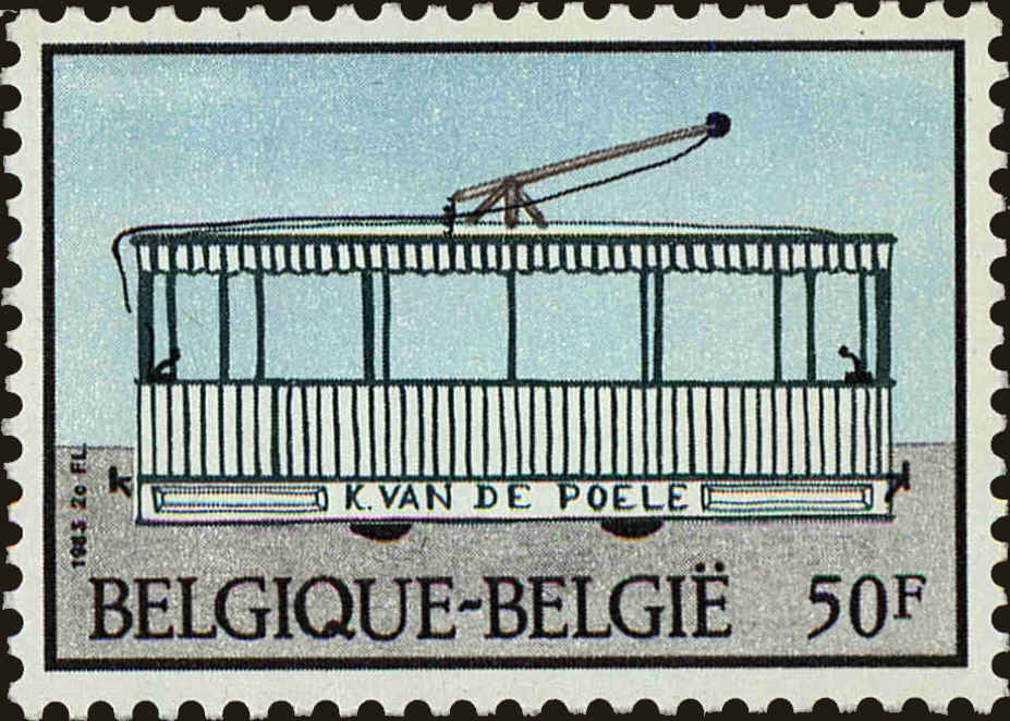 Front view of Belgium 1137 collectors stamp