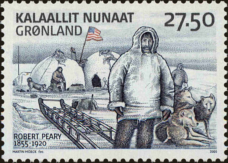 Front view of Greenland 462 collectors stamp