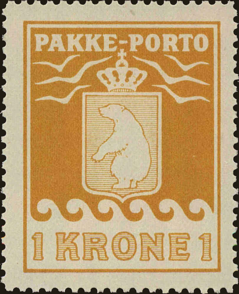 Front view of Greenland Q11 collectors stamp