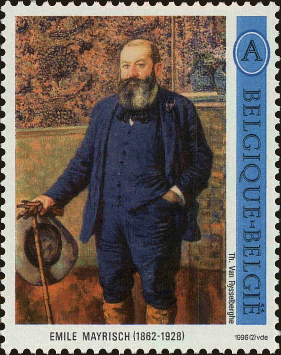 Front view of Belgium 1602 collectors stamp