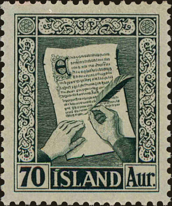 Front view of Iceland 279 collectors stamp