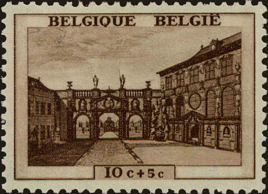 Front view of Belgium B241 collectors stamp