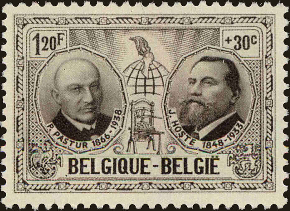 Front view of Belgium B601 collectors stamp