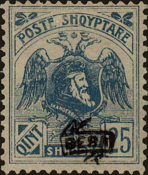 Front view of Albania 138 collectors stamp