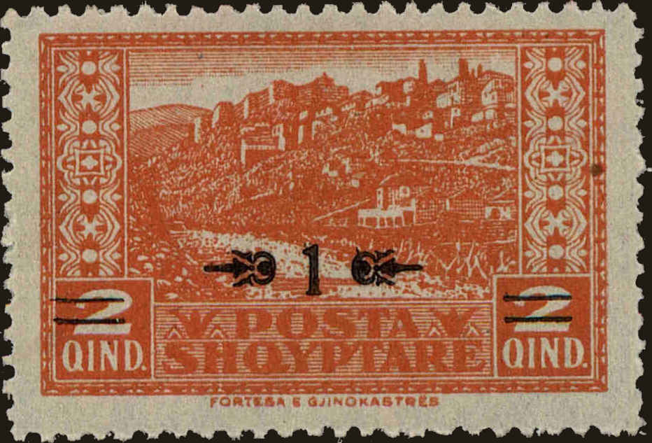 Front view of Albania 163 collectors stamp