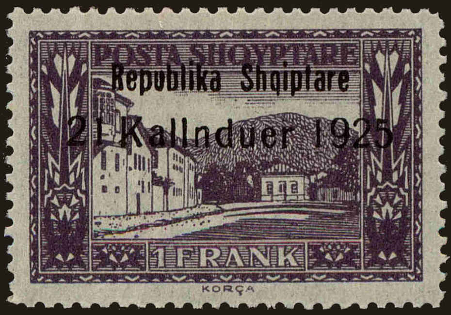 Front view of Albania 177 collectors stamp