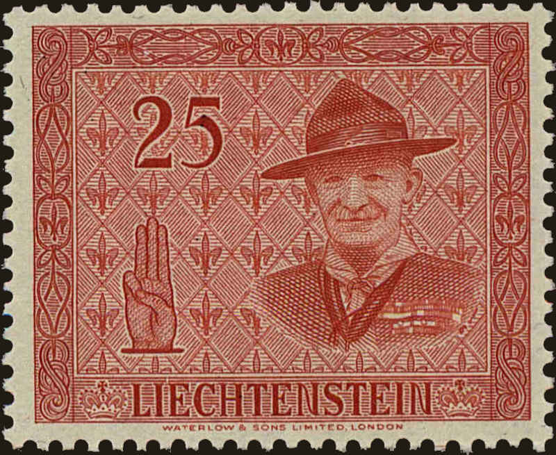 Front view of Liechtenstein 272 collectors stamp